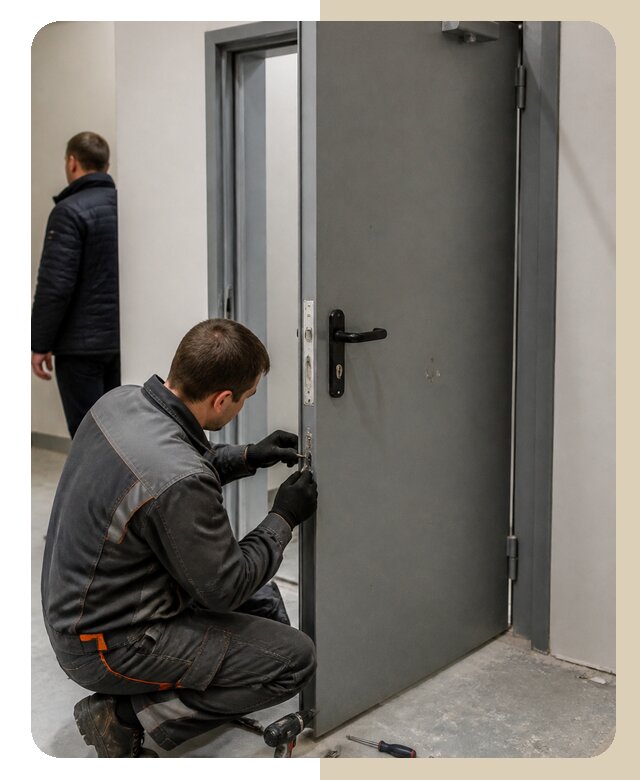 Ремонт противопожарной двери в Кольчугине по цене 6611 р. | ДвериЛегко-Кль