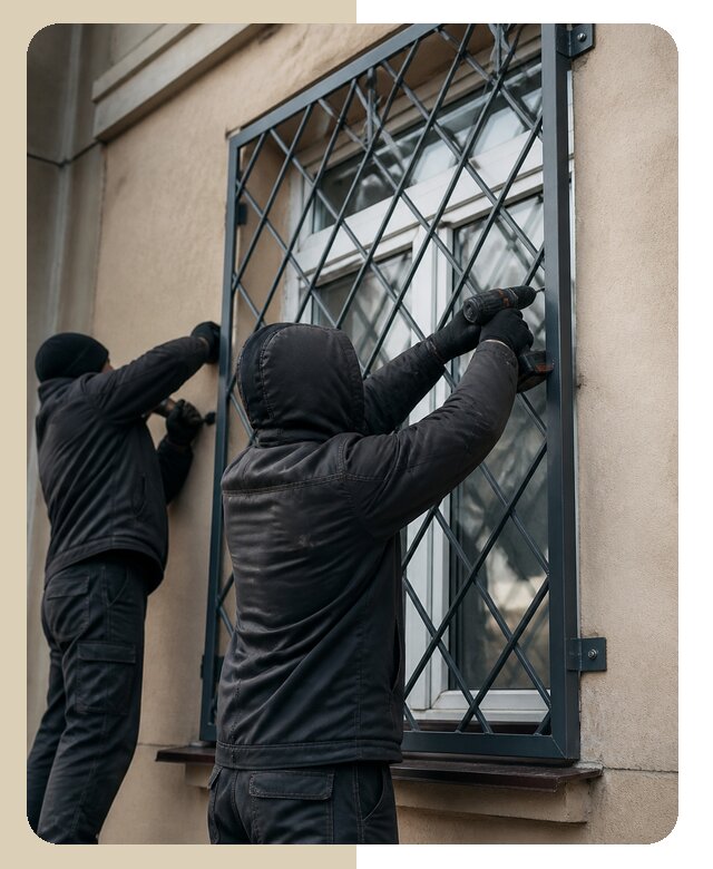 Установка антивандальных решеток на окна в Кольчугине